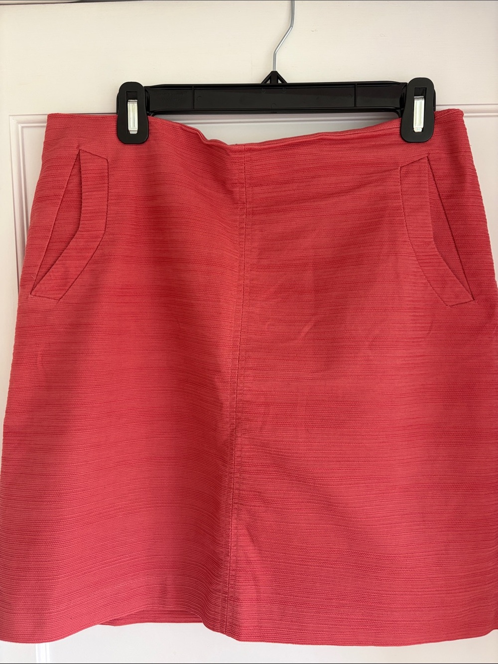 Ann Taylor Factory Coral Textured Mini Skirt